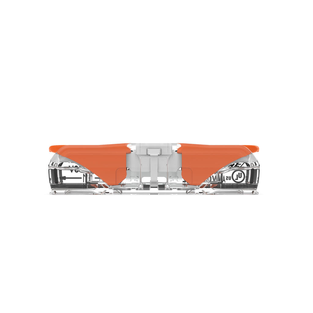 Wago 221-2401 Inline Splicing Connector with Lever; 12 AWG (max); 2-Conductor; Transparent Housing; White Cover - Edmondson Supply