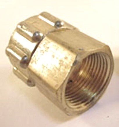 Holyoke Fittings 1055-12FPFH 3/4" Garden Hose Thread Fitting - Brass Nut Female to Female Pipe Swivel Adapter - Edmondson Supply