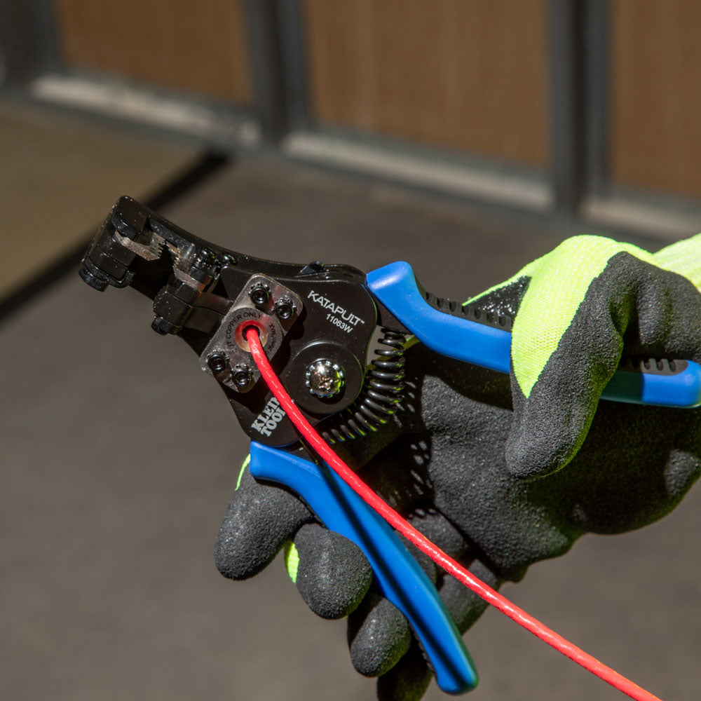Klein Tools 11063W Katapult® Wire Stripper and Cutter for Solid and Stranded Wire - Edmondson Supply