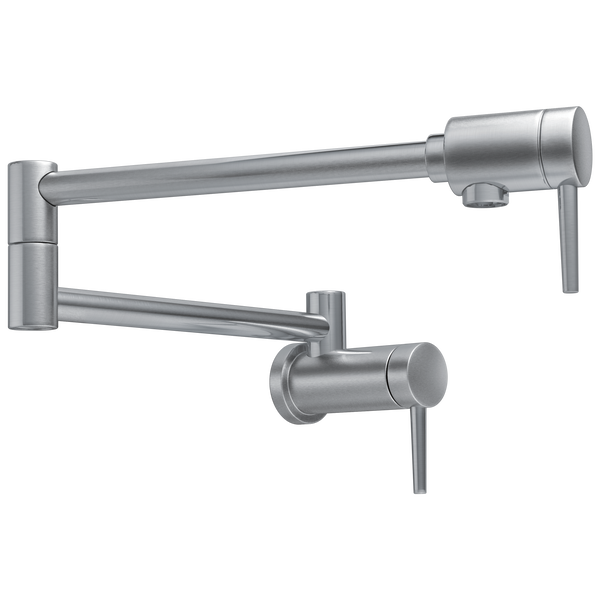 Delta 1165LF-AR Contemporary Wall Mount Pot Filler In Arctic Stainless