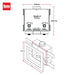 Oatey® 38532 Quadtro® 1/4-Turn, F1807 PEX Washing Machine Outlet Box - Edmondson Supply