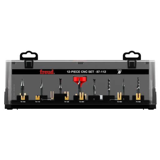 Freud 87-112 12 Piece CNC Router Bit Set - Edmondson Supply