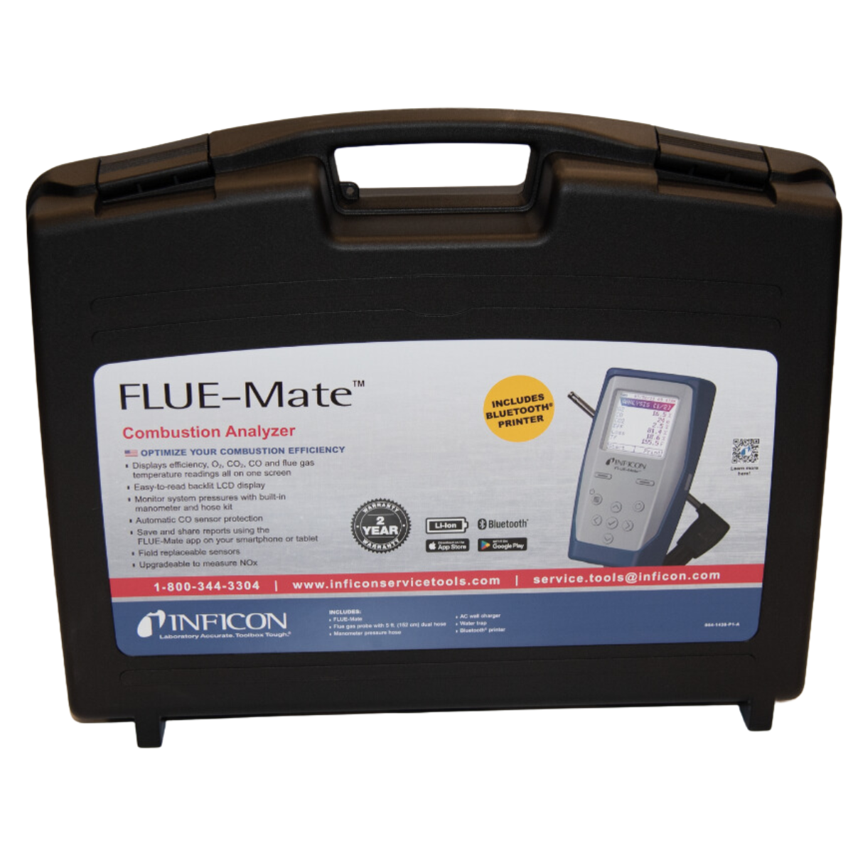 Inficon 502-202-G1 FLUE-Mate Combustion Analyzer - Edmondson Supply