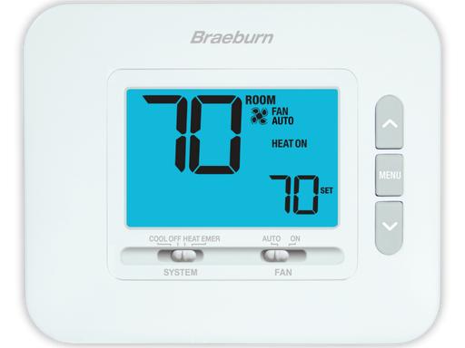 Braeburn 1230 Economy Thermostat, 2 Heat / 1 Cool Non-Programmable - Edmondson Supply