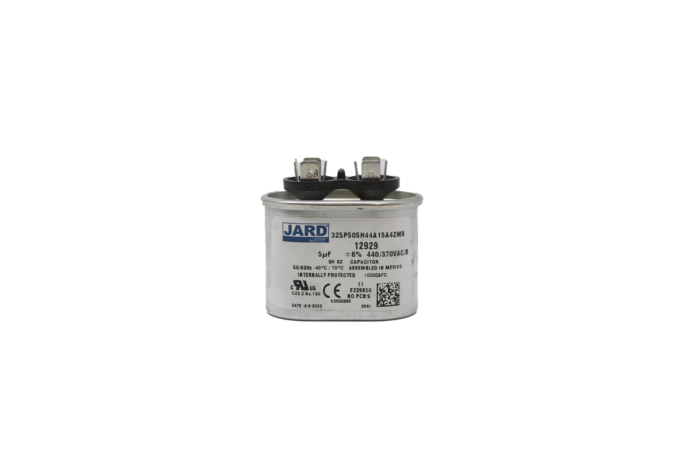 Jard 12929 5 MFD 440V Motor Run Capacitor, Oval - Edmondson Supply