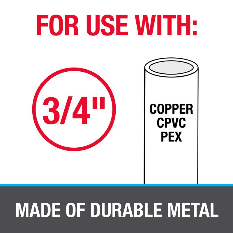 Oatey® 33973 Copper and Steel Pipe Hook, 3/4" - Edmondson Supply