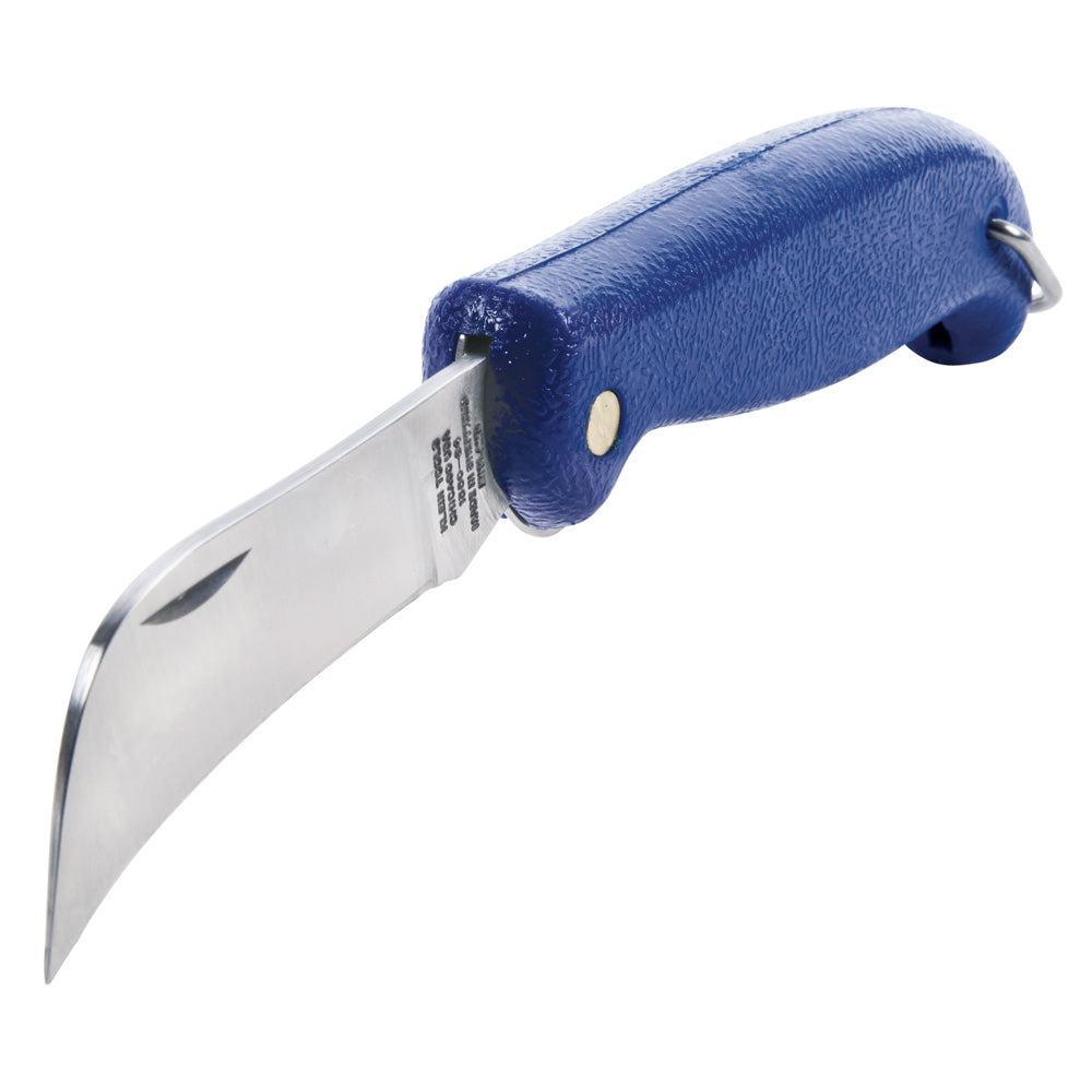 Klein Tools 1550-24 Pocket Knife, 2-3/4-Inch Hawkbill Slitting Blade - Edmondson Supply