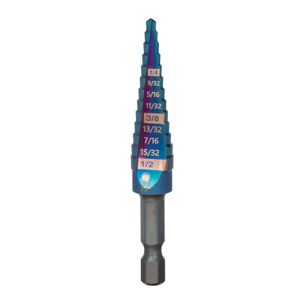 SPYDER 19019 Mach-Blue 1/8″ – 1/2″ 13-Step Bit - Edmondson Supply