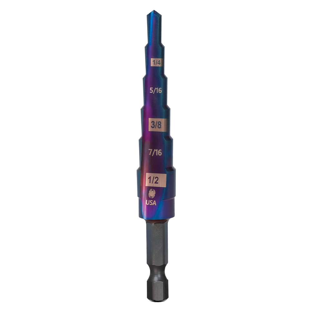 SPYDER 19020 Mach-Blue 3/16″ – 1/2″ 6-Step Bit - Edmondson Supply