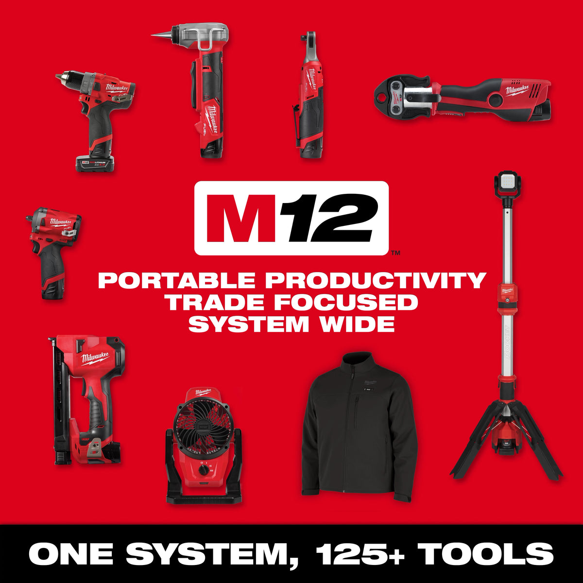 Milwaukee M100B-212X M12™ Heated TOUGHSHELL™ Work Jacket (Black, Size 2XL) - Edmondson Supply