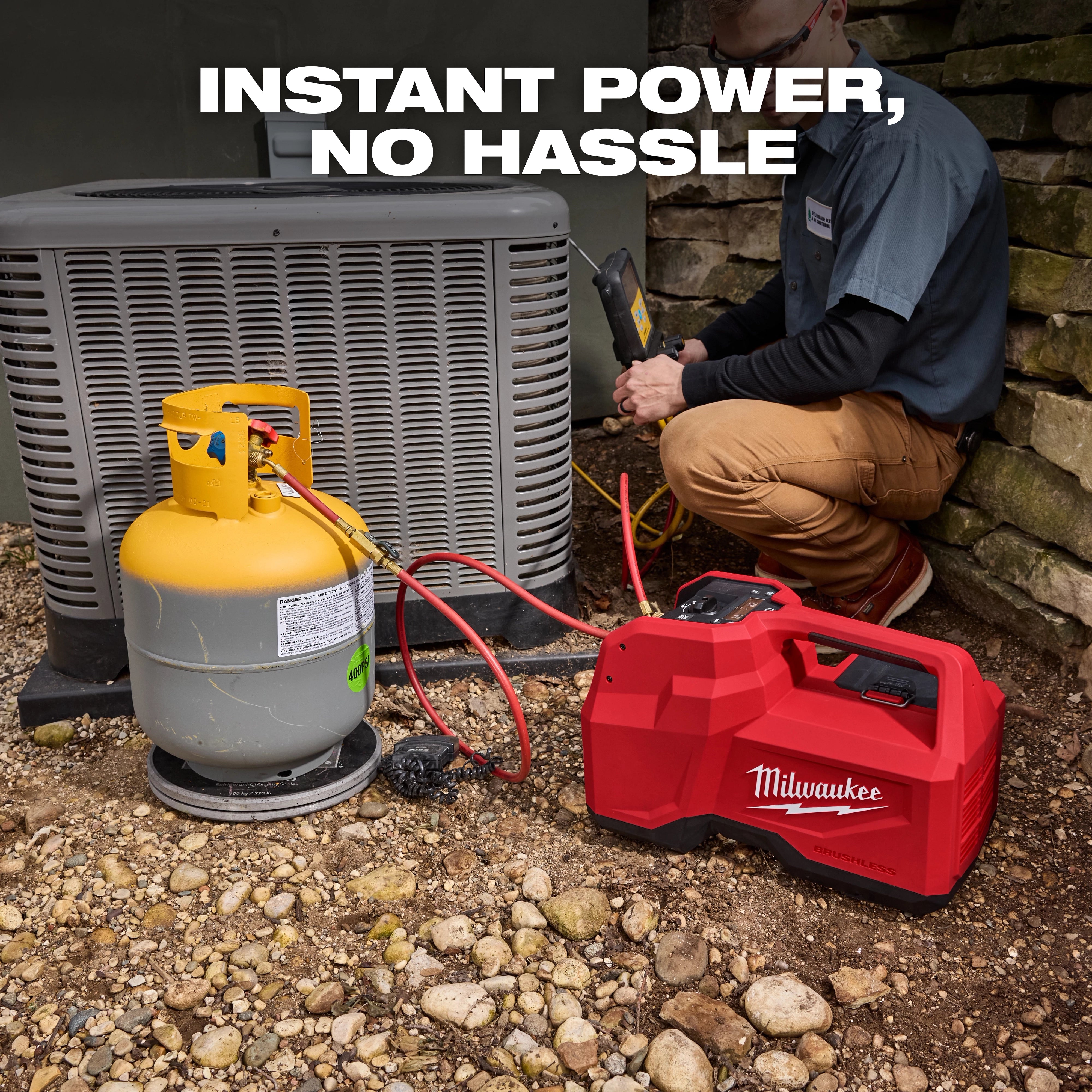 Milwaukee 2938-21 M18™ Brushless Refrigerant Recovery Machine - Edmondson Supply
