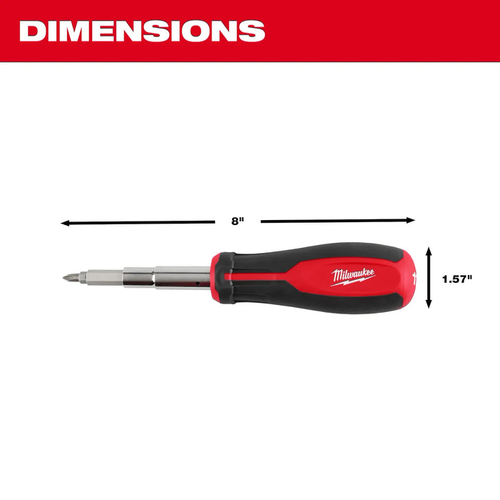 Milwaukee 48-22-2914 11-in-1 Magnetic Multi-Bit Screwdriver - Edmondson Supply