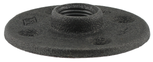 Boshart 2-BLFF-05 1/2" Black Malleable Iron Floor Flange, Class 150 - Edmondson Supply