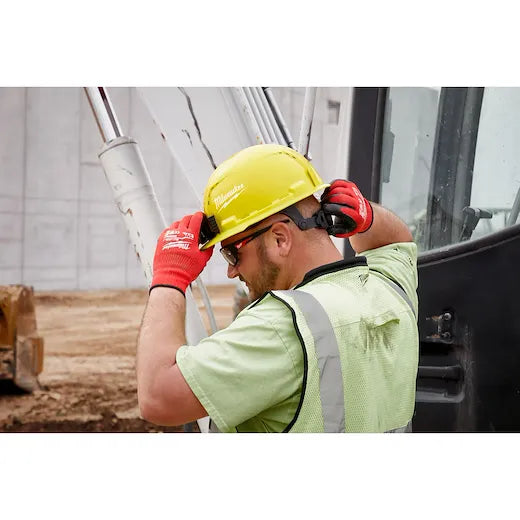 Milwaukee 48-73-1220 BOLT™ Front Brim Hard Hat w/6pt Ratcheting Suspension (White- Vented Class C) - Edmondson Supply