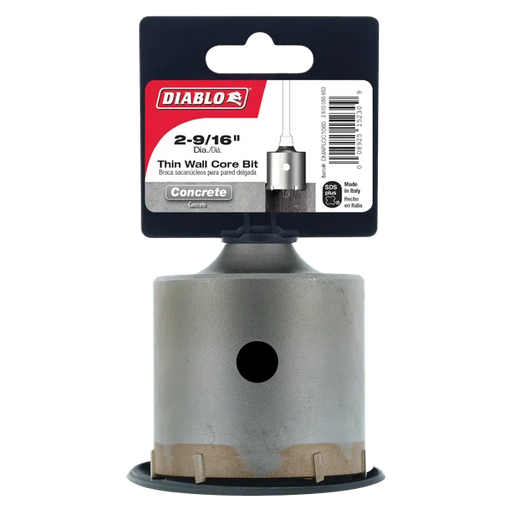 Diablo Tools DMAPLCC1060 2-9/16" SDS-Plus Carbide Tipped Thin Wall Core Bit - Edmondson Supply