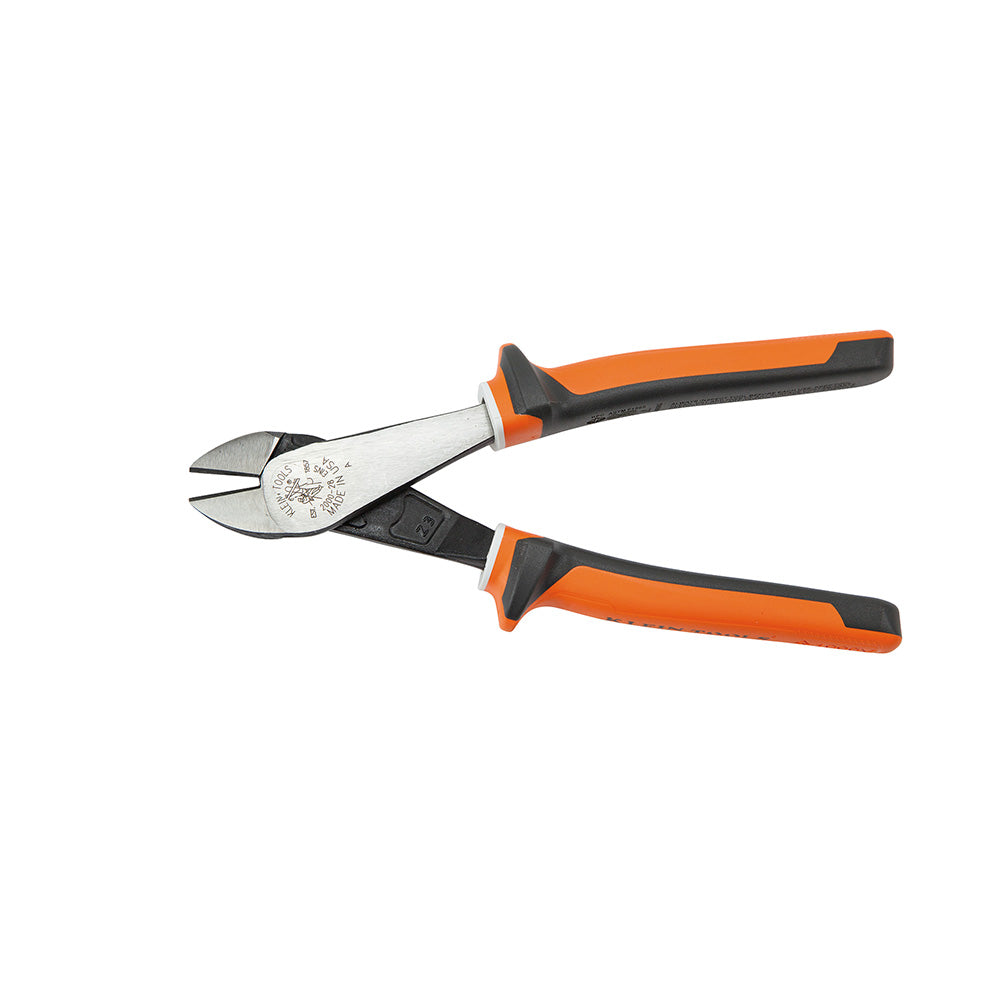 Klein Tools 200028EINS Diagonal Cutting Pliers, Insulated, Slim Handle, 8-Inch - Edmondson Supply