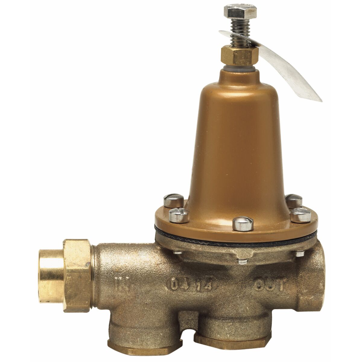 Watts 0009257 LF25AUB-Z3 3/4" Water Pressure Reducing Valve, NPT Union x FPT, 25-75 psi, Lead Free - Edmondson Supply