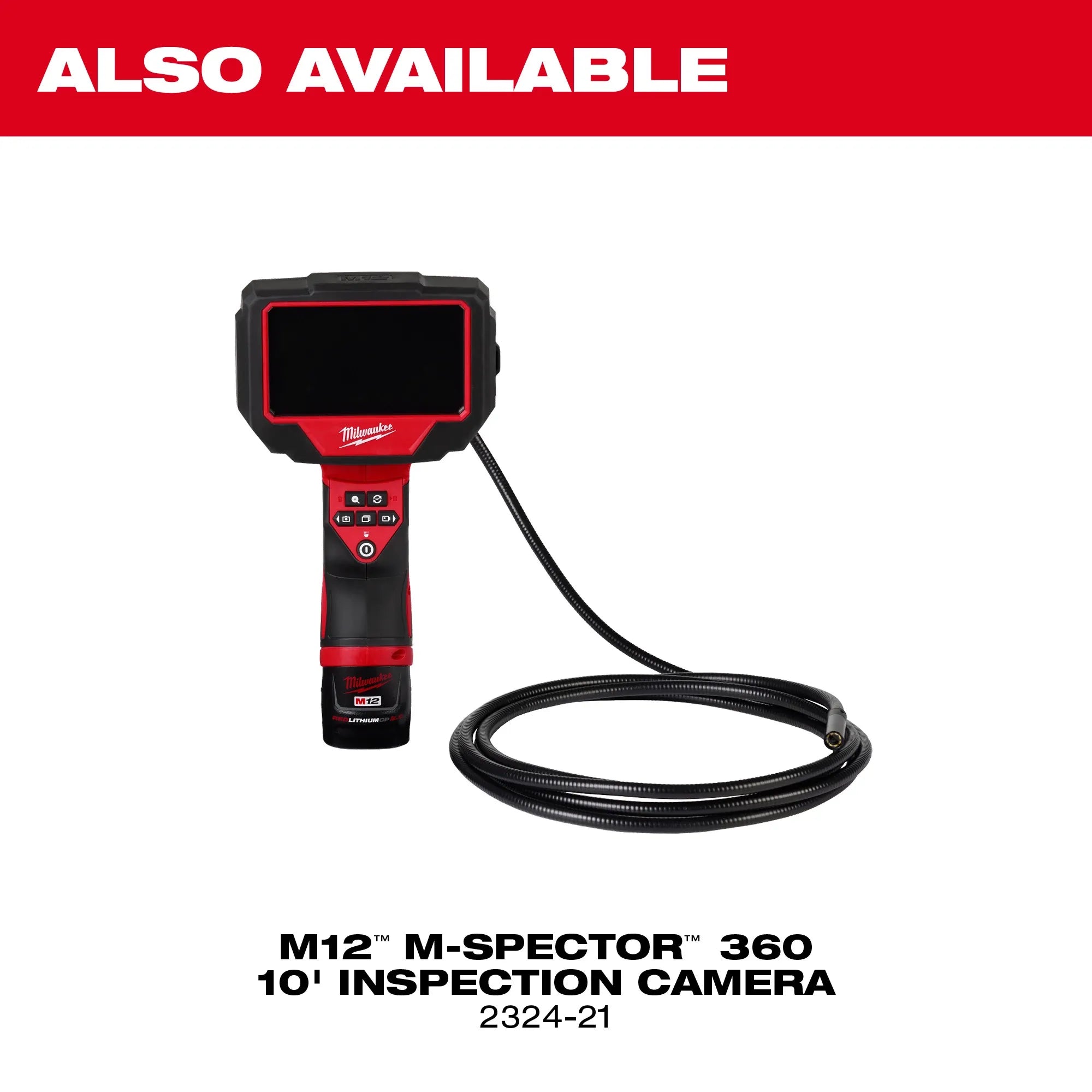 Milwaukee 2323-21 M12™ M-Spector™ 360 4' Inspection Camera - Edmondson Supply