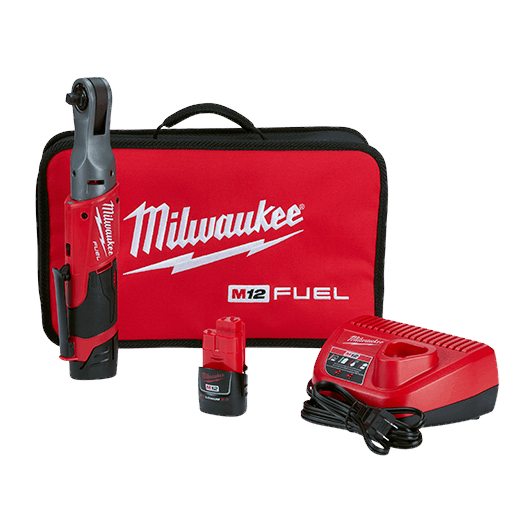 Milwaukee 2557-22 M12™ FUEL™ 3/8" Ratchet 2 Battery Kit