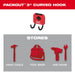 Milwaukee 48-22-8335 PACKOUT™ 3” Curved Hook - Edmondson Supply