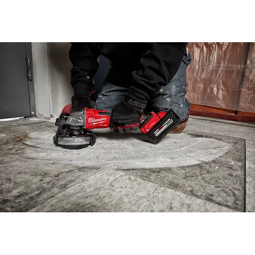 Milwaukee 2883-20 M18 FUEL™ 4-1/2" / 5" Braking Grinder w/ ONE-KEY™ Slide Switch, Lock-On - Edmondson Supply