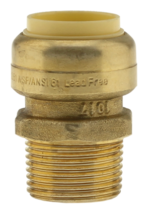 Boshart BPF-MA07NL 3/4" Push-Fit CTS x MPT Male Adapter, No Lead - Edmondson Supply