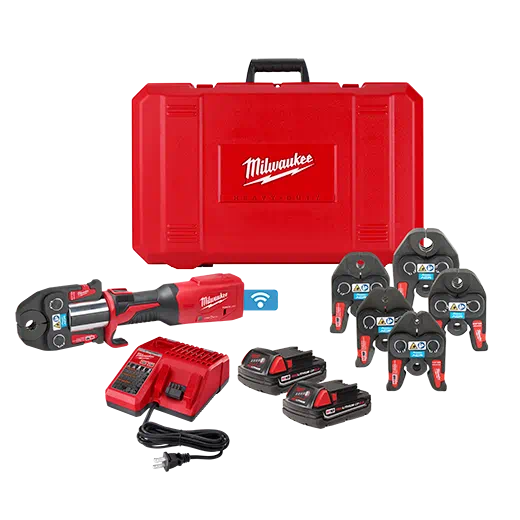 Milwaukee 2922-22M M18™ FORCE LOGIC™ Press Tool Kit w/ One-Key™ with 1/4"-7/8" Streamline™ ACR Jaws (KIT) - Edmondson Supply
