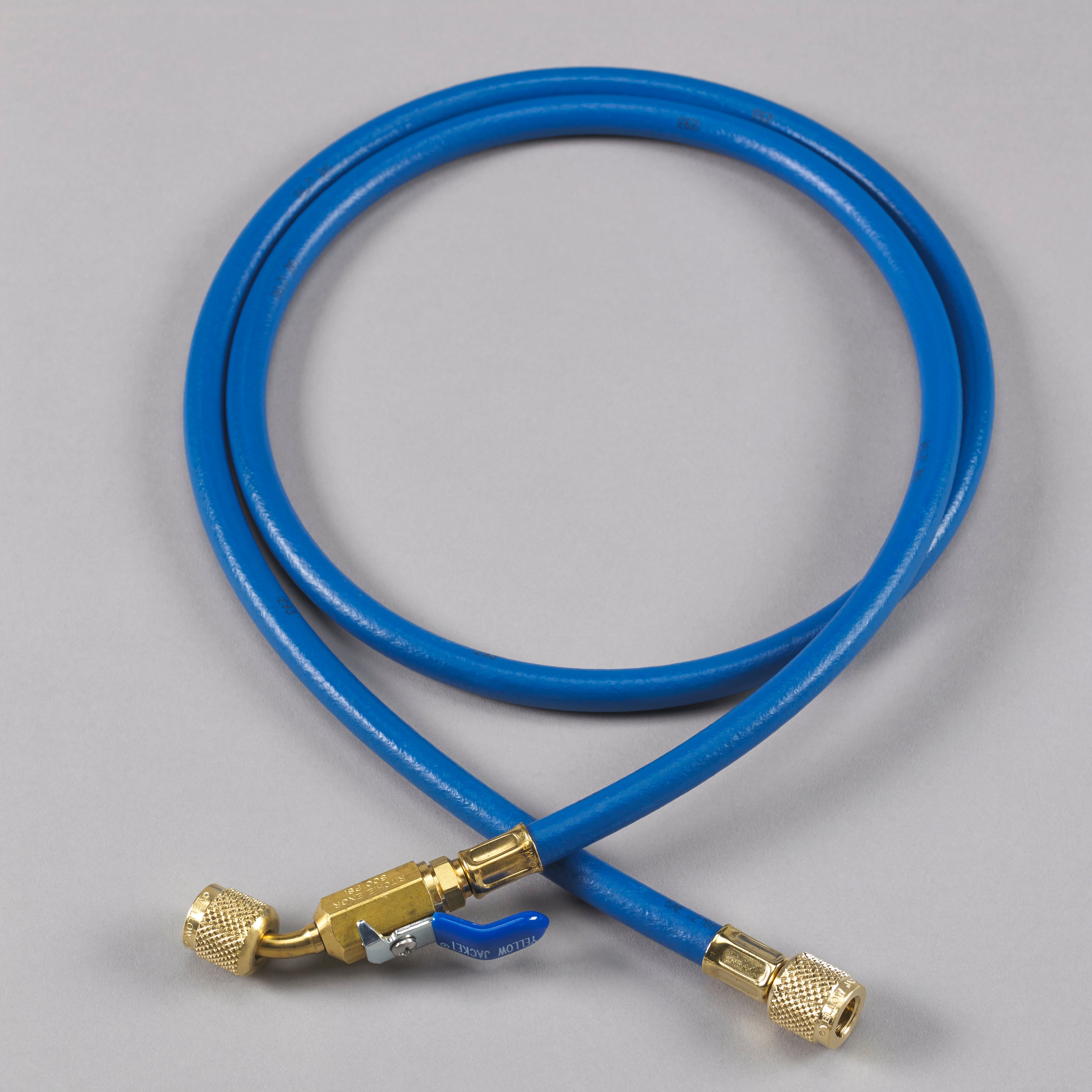 Yellow Jacket  29260 60″, Blue, compact ball valve, PLUS II™ 1/4″ hose - Edmondson Supply