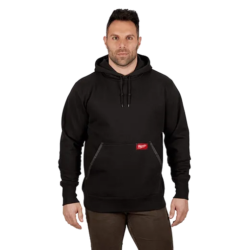 Milwaukee 350BXL Heavy Duty Pullover Hoodie (Black, Size XL) - Edmondson Supply