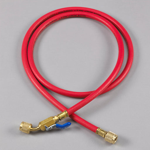 Yellow Jacket  29660 60″, Red, compact ball valve, PLUS II™ 1/4″ hose - Edmondson Supply