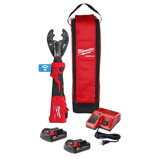 Milwaukee 2978-22BG M18™ FORCE LOGIC™ 6T Linear Utility Crimper Kit w/ BG-D3 Jaw - Edmondson Supply