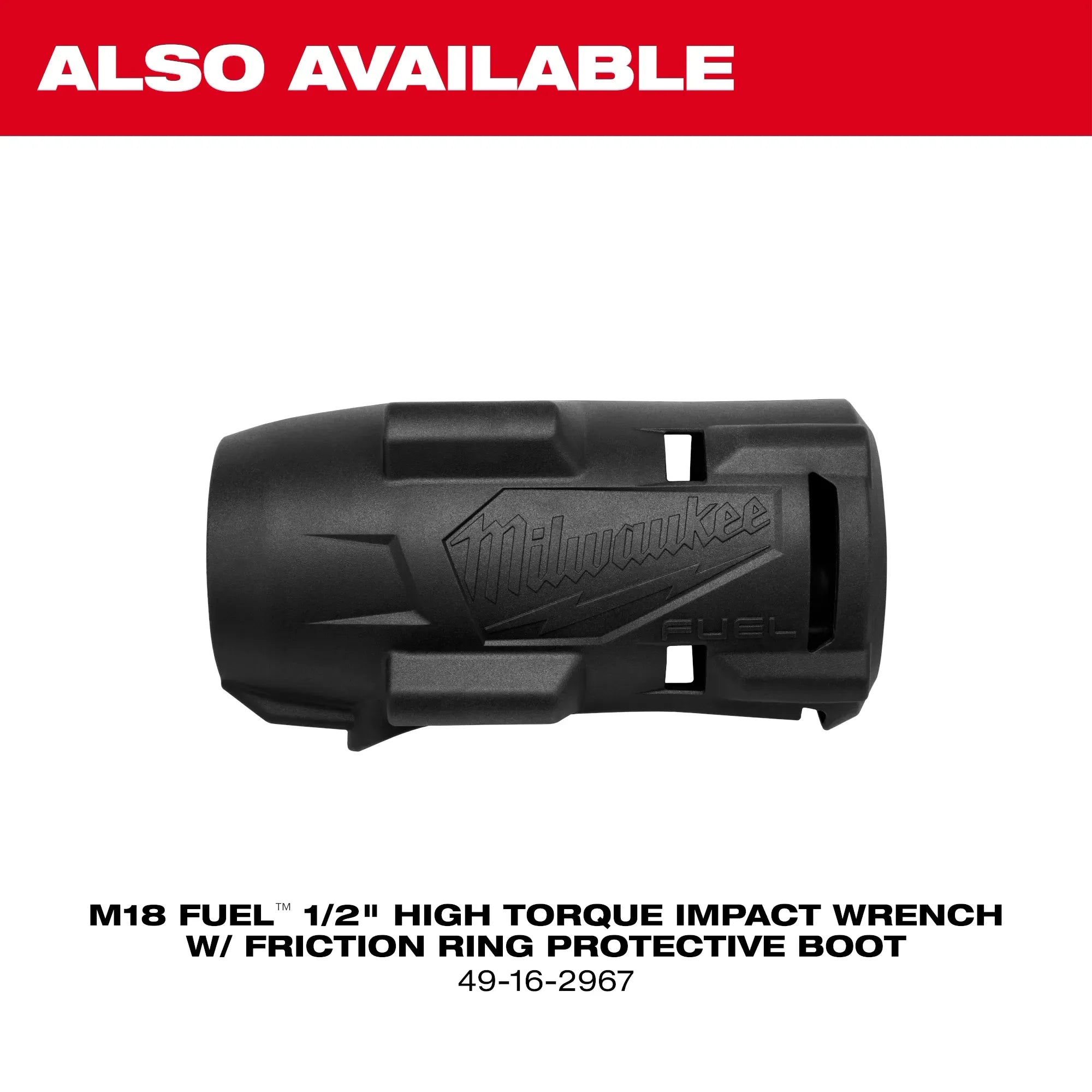 Milwaukee 2967-22 M18 FUEL™ 1/2" High Torque Impact wrench w/ Friction Ring Kit - Edmondson Supply