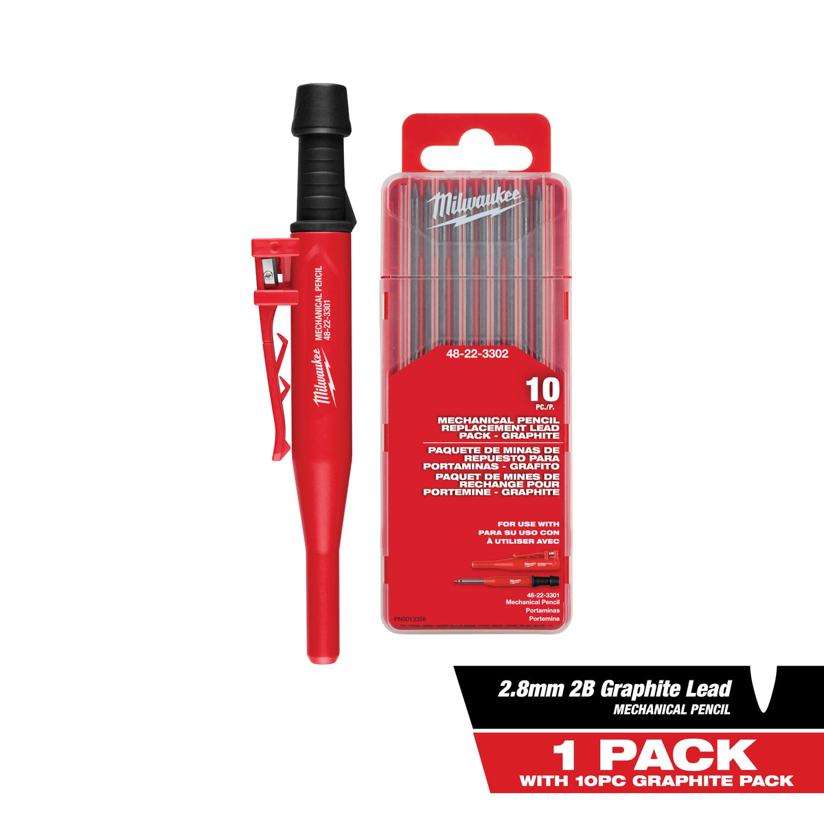 Milwaukee 48-22-3301 Mechanical Pencil with Lead Pack - Edmondson Supply