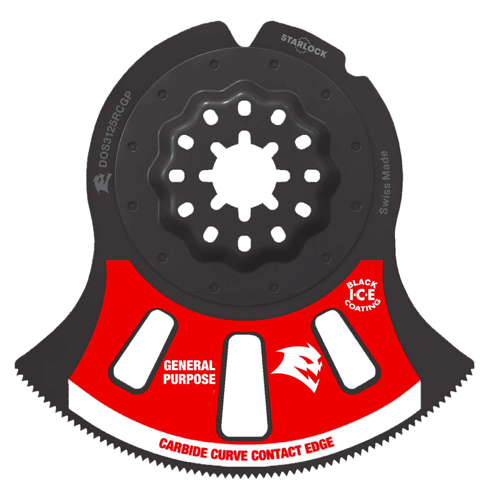 Diablo Tools DOS3125RCGP 3-1/8" AMPED™ Demo Demon™ Starlock Carbide Teeth Oscillating Blade for General Purpose Cuts - Edmondson Supply