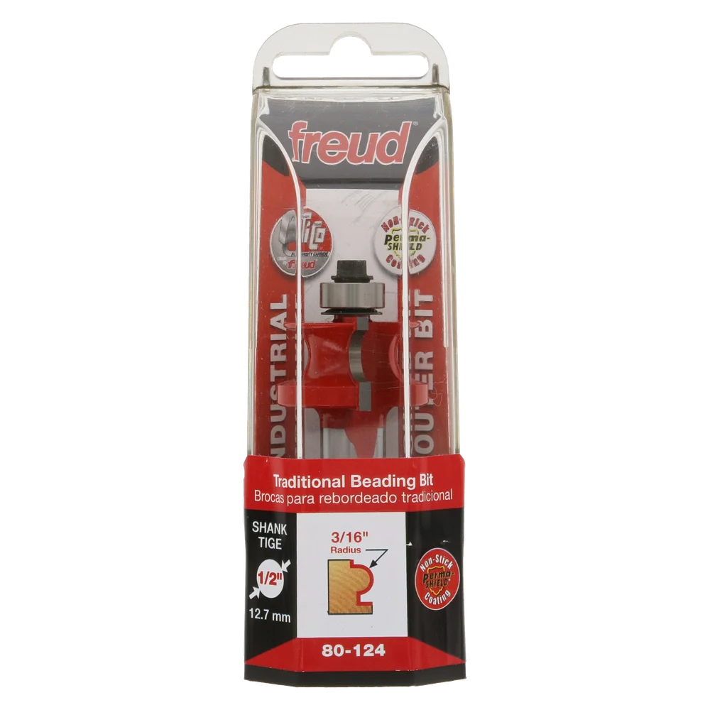 Freud 80-124 3/16" Radius Traditional Beading Bit (Shank Diameter: 1/2") - Edmondson Supply