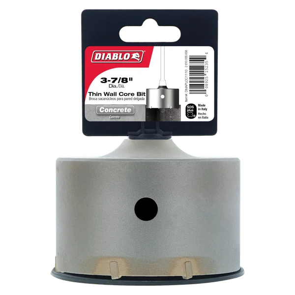 Diablo Tools DMAPLCC1110 3-7/8" SDS-Plus Carbide Tipped Thin Wall Core Bit - Edmondson Supply