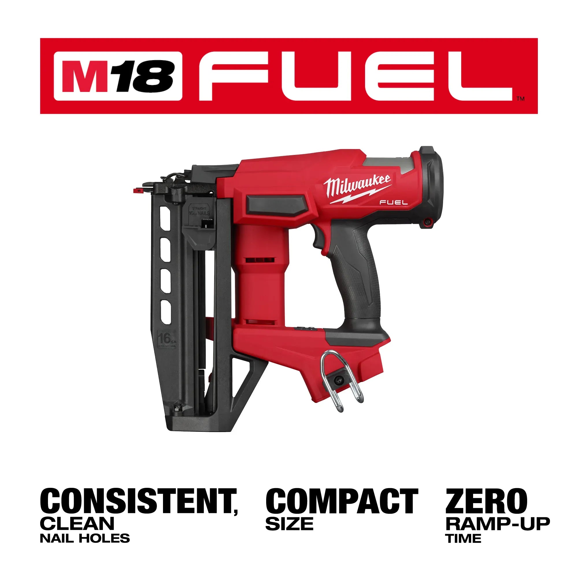 Milwaukee 3020-20 M18 FUEL™ 16 Gauge Straight Finish Nailer (Tool Only) - Edmondson Supply