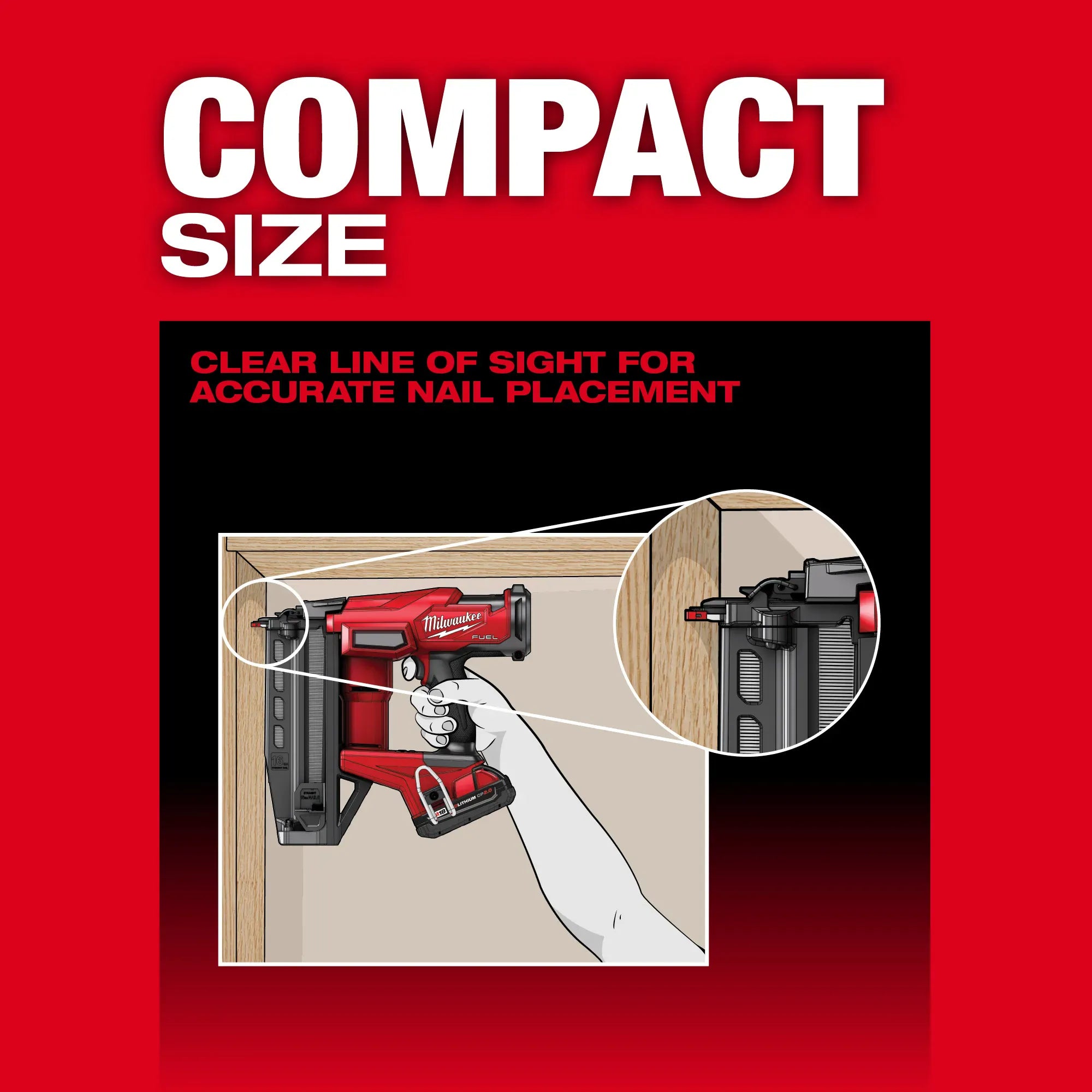 Milwaukee 3020-20 M18 FUEL™ 16 Gauge Straight Finish Nailer (Tool Only) - Edmondson Supply