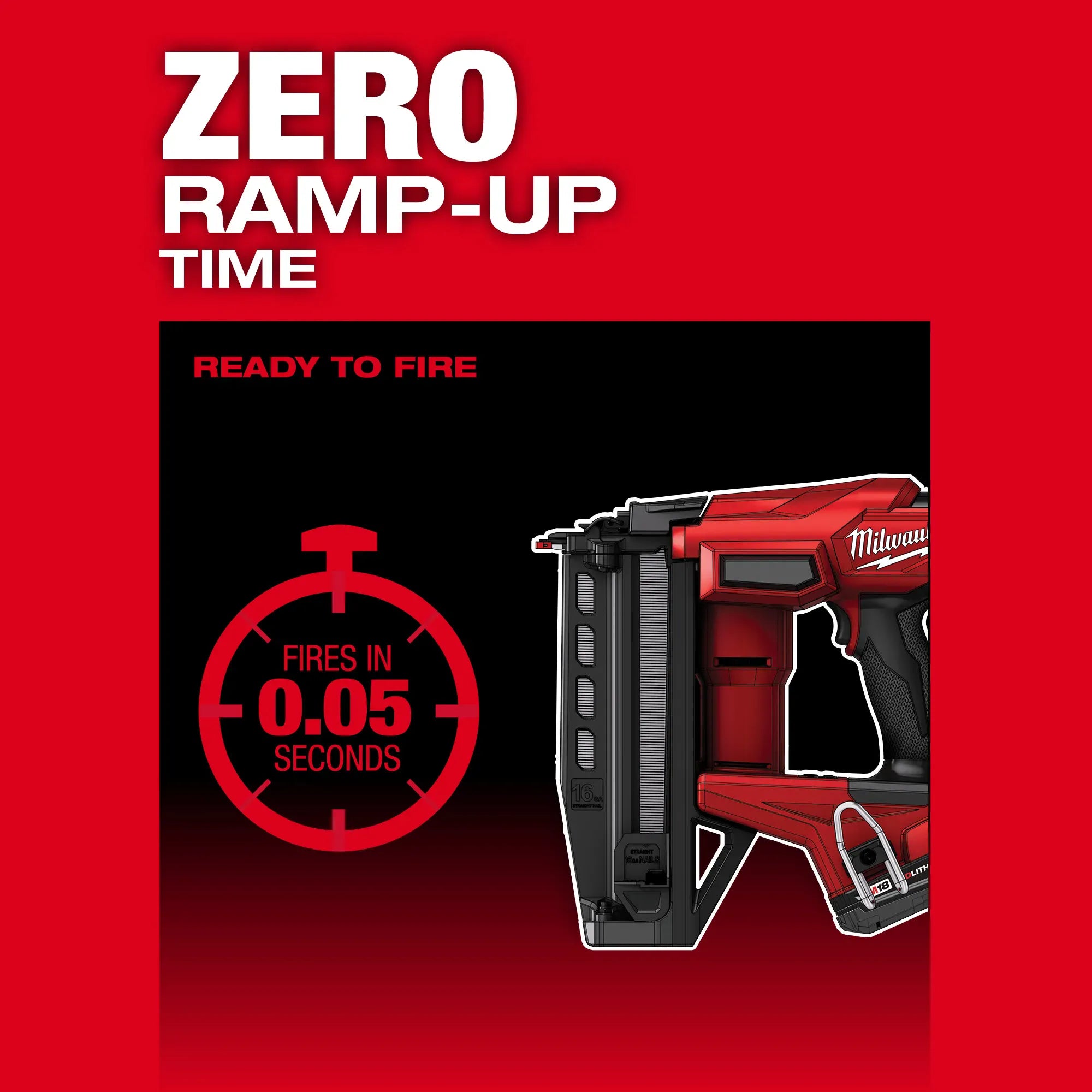 Milwaukee 3020-20 M18 FUEL™ 16 Gauge Straight Finish Nailer (Tool Only) - Edmondson Supply