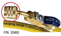 Yellow Jacket 30460 Yellow PLUS II™ Hose, 60″ ¼” LH to ¼” RH, 45° w/Ball Valve - A2L Compatible - Edmondson Supply