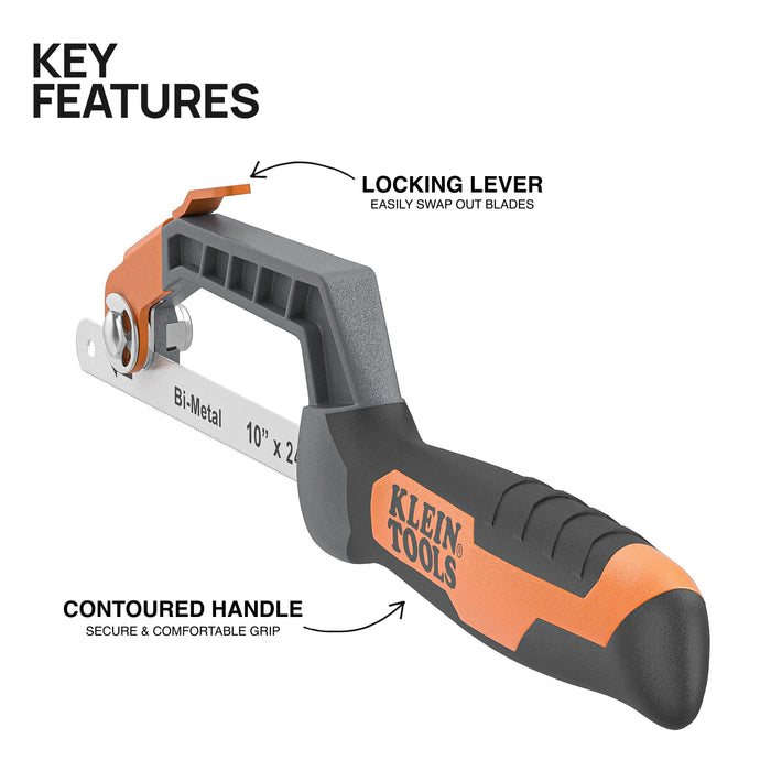 Klein Tools 31432 Compact Medium-Cut Hacksaw - Edmondson Supply