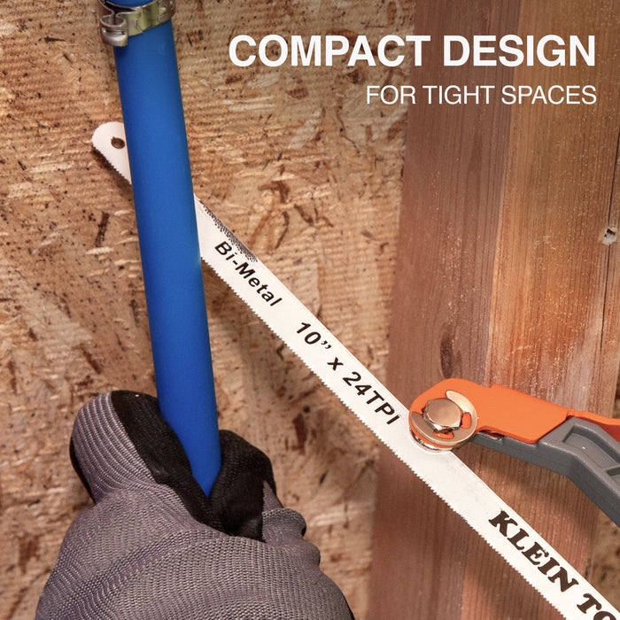 Klein Tools 31432 Compact Medium-Cut Hacksaw - Edmondson Supply