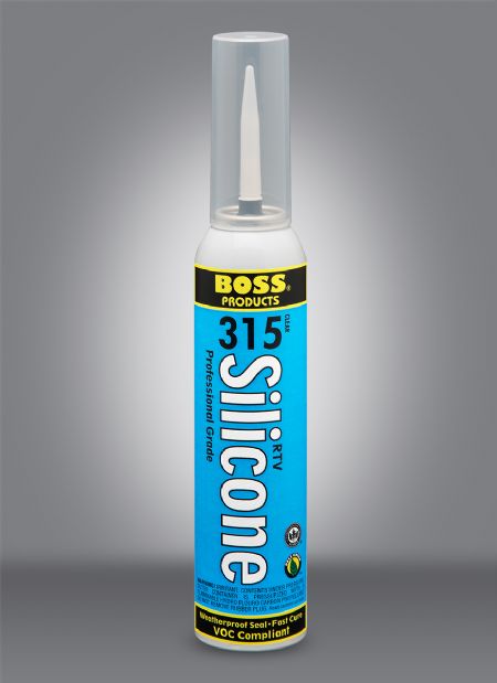 Boss Products 315 100% RTV Silicone Sealant, 8 oz Pressure Can, Clear - Edmondson Supply