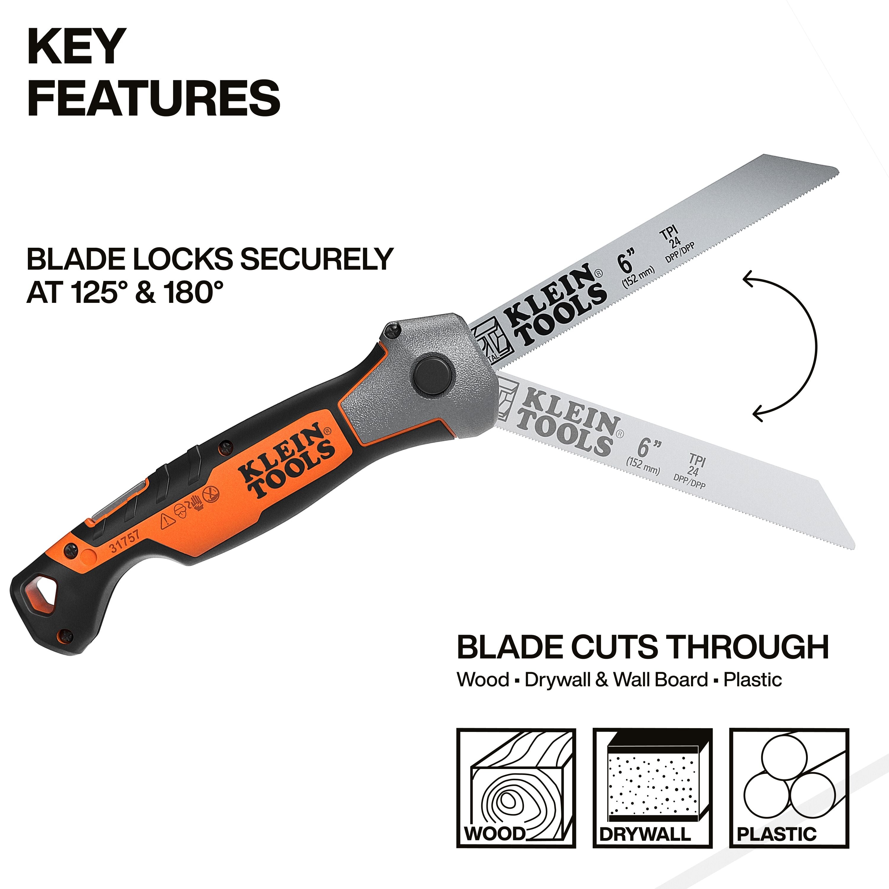 Klein Tools 31757 Folding Multi-Purpose Jab Saw - Edmondson Supply