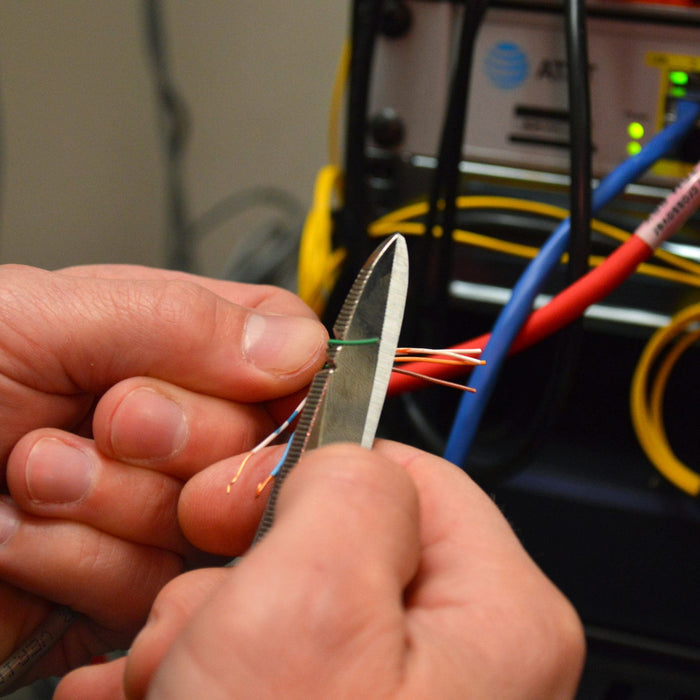 Jameson Tools 32-41NS 5-1/4" Electrician Splicer Scissors with Snip Grip, Notched & Serrated - Edmondson Supply