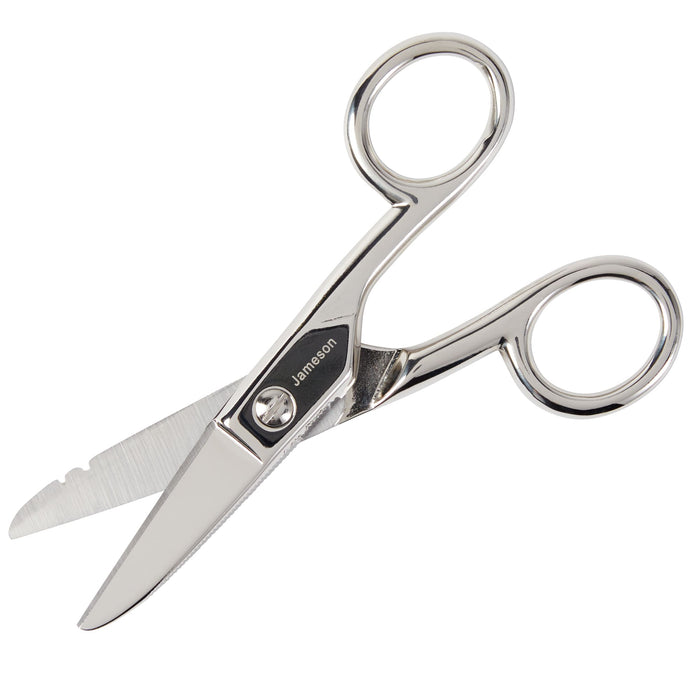 Jameson Tools 32-21NS 5-1/4" Electrician Splicer Scissors, Notched & Serrated - Edmondson Supply