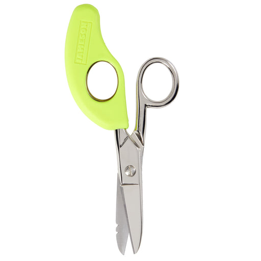 Jameson Tools 32-41NS 5-1/4" Electrician Splicer Scissors with Snip Grip, Notched & Serrated - Edmondson Supply