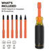 Klein Tools 32306INS 6-in-1 Insulated Auto-Lock Screwdriver - Edmondson Supply