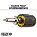 Klein Tools 32308 8-in-1 Multi-Bit Adjustable Length Stubby Screwdriver - Edmondson Supply