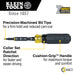 Klein Tools 32500HDRT KNECT™ 11-in-1 Ratcheting Impact Rated Screwdriver / Nut Driver - Edmondson Supply